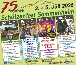 75 Jahre Schützenfest Sammenheim (Quelle: Tourismusverband Fränkisches Seenland)