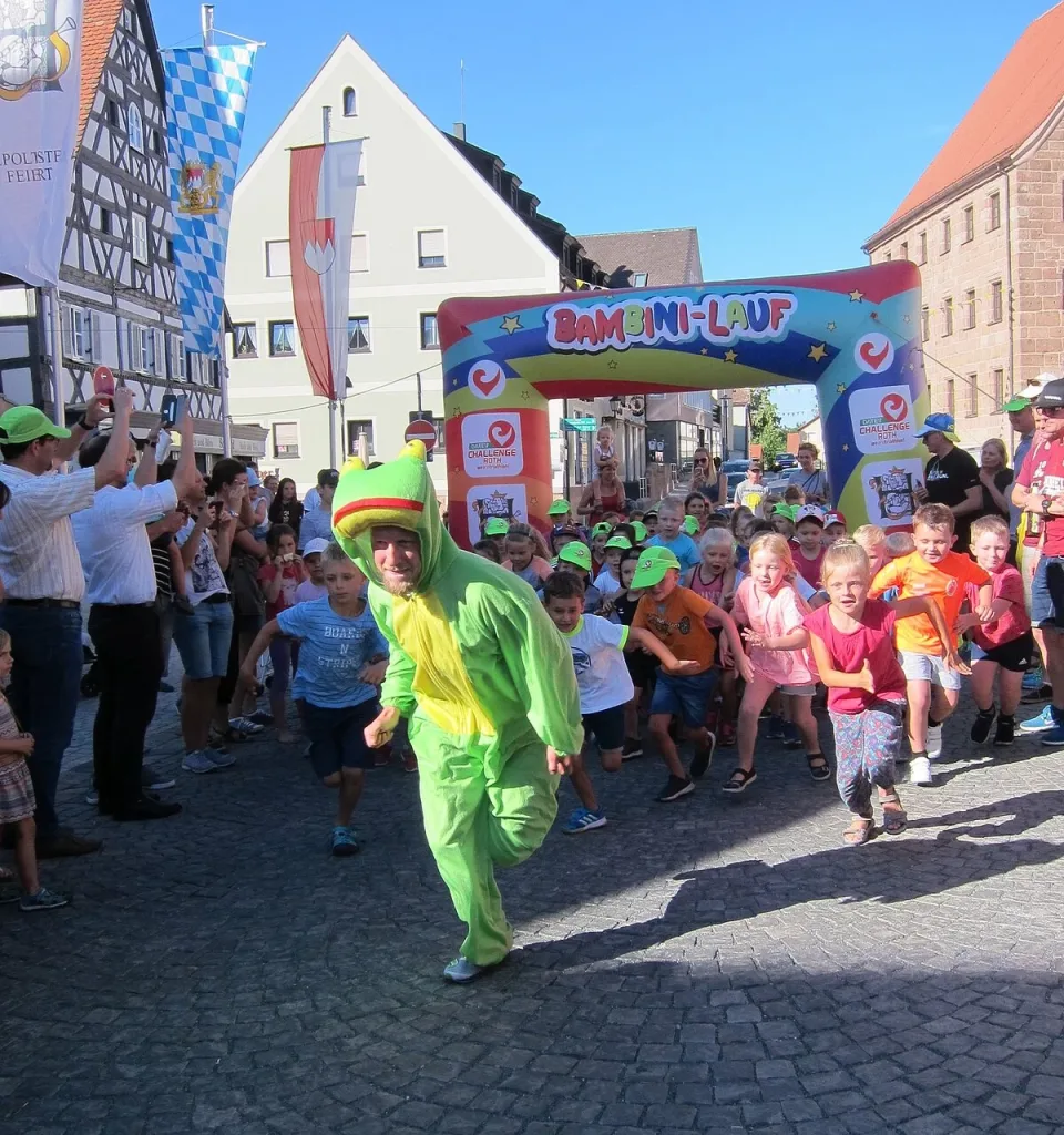 Bambini-Lauf – Laufspaß für die Kleinsten (Quelle: Tourismusverband Fränkisches Seenland)