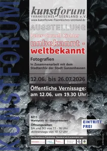 Peter-Cornell Richter „unbekannt – weltbekannt“ (Quelle: Tourismusverband Fränkisches Seenland)