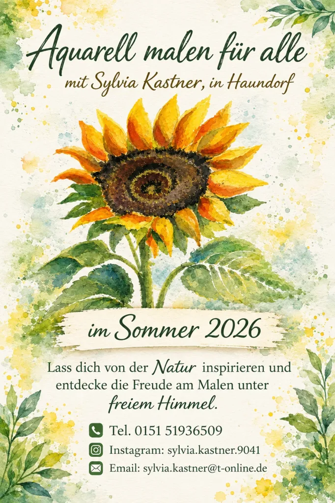 Aquarellmalen für Alle (Quelle: Tourismusverband Fränkisches Seenland)