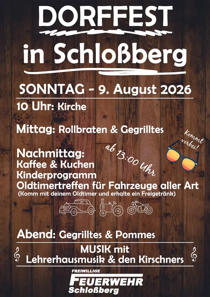 Dorffest in Schloßberg (Quelle: Tourismusverband Fränkisches Seenland)