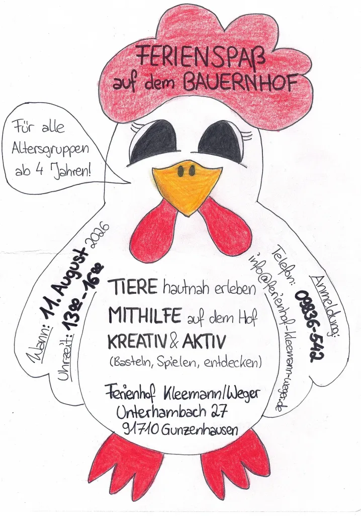 Ferienspaß auf dem Bauernhof (Quelle: Tourismusverband Fränkisches Seenland)