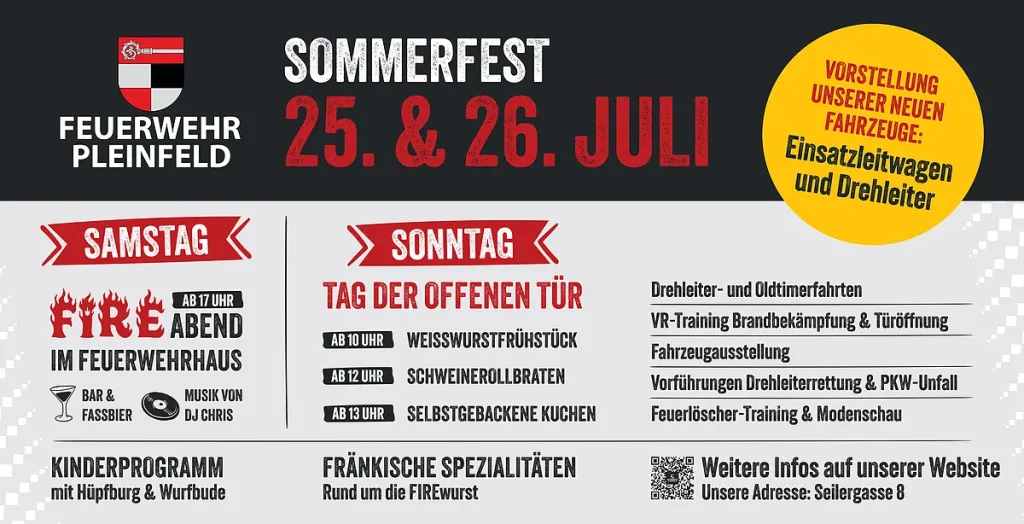 Sommerfest der FFW Pleinfeld (Quelle: Tourismusverband Fränkisches Seenland)