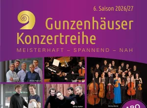 Das KonzertABO - 6. Gunzenhäuser Konzertreihe 2026/2027 (Quelle: Tourismusverband Fränkisches Seenland)