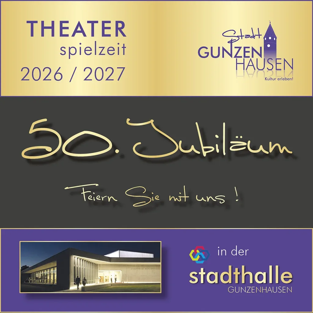 Das TheaterABO - 50. Jubiläums-Spielzeit 2026/2027 (Quelle: Tourismusverband Fränkisches Seenland)