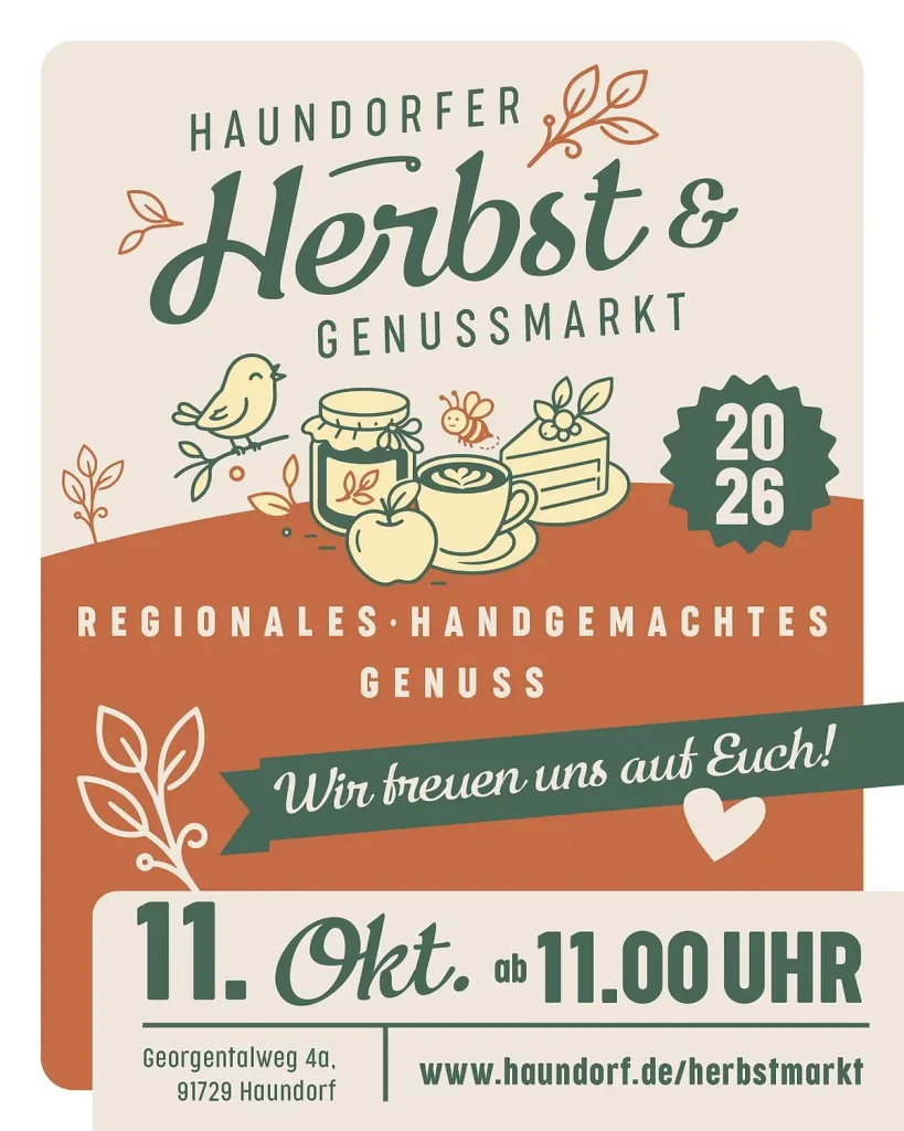 Herbst- und Genussmarkt Haundorf (Quelle: Tourismusverband Fränkisches Seenland)
