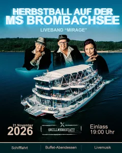 Herbstball auf der MS Brombachsee (Quelle: Zweckverband Brombachsee)