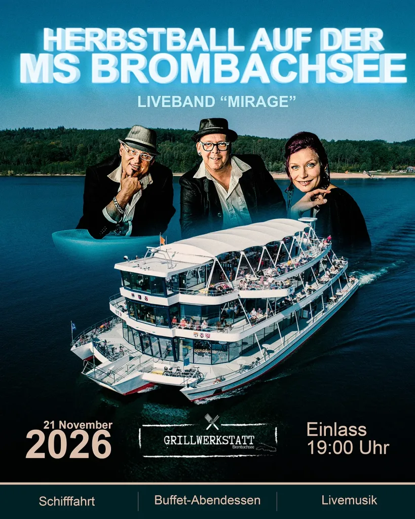 Herbstball auf der MS Brombachsee (Quelle: Zweckverband Brombachsee)