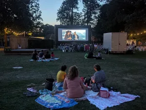 Kino-Sommer im Waldstrandbad Windsbach (Quelle: Tourismusverband Fränkisches Seenland)