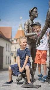 "Mit Hilde durch die Altstadt" (Quelle: Tourismusverband Fränkisches Seenland)