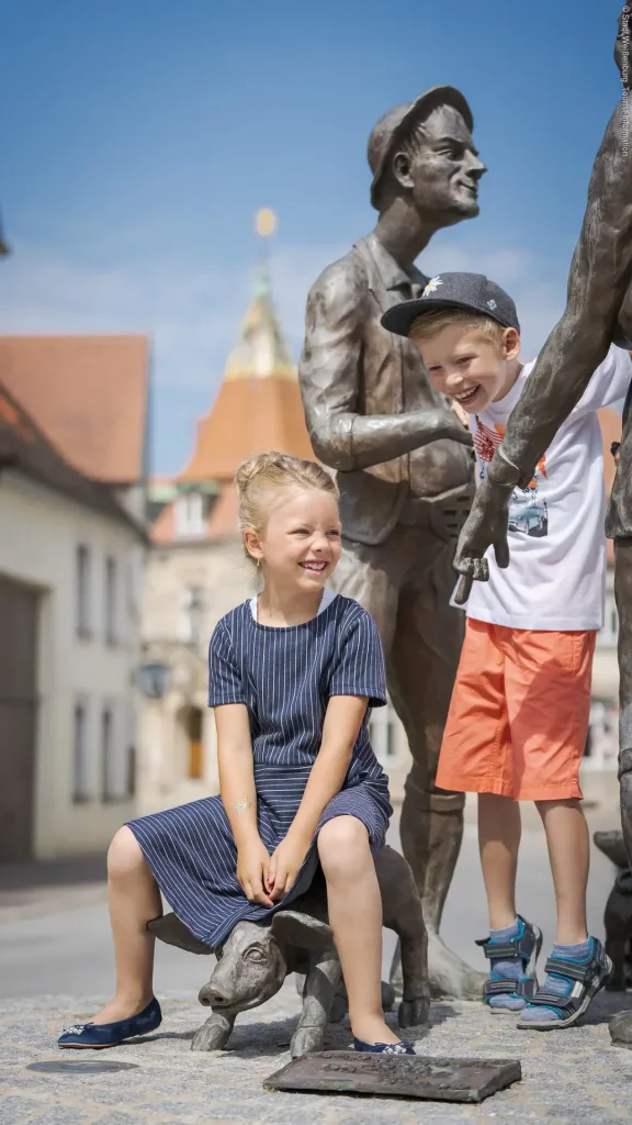 "Mit Hilde durch die Altstadt" (Quelle: Tourismusverband Fränkisches Seenland)