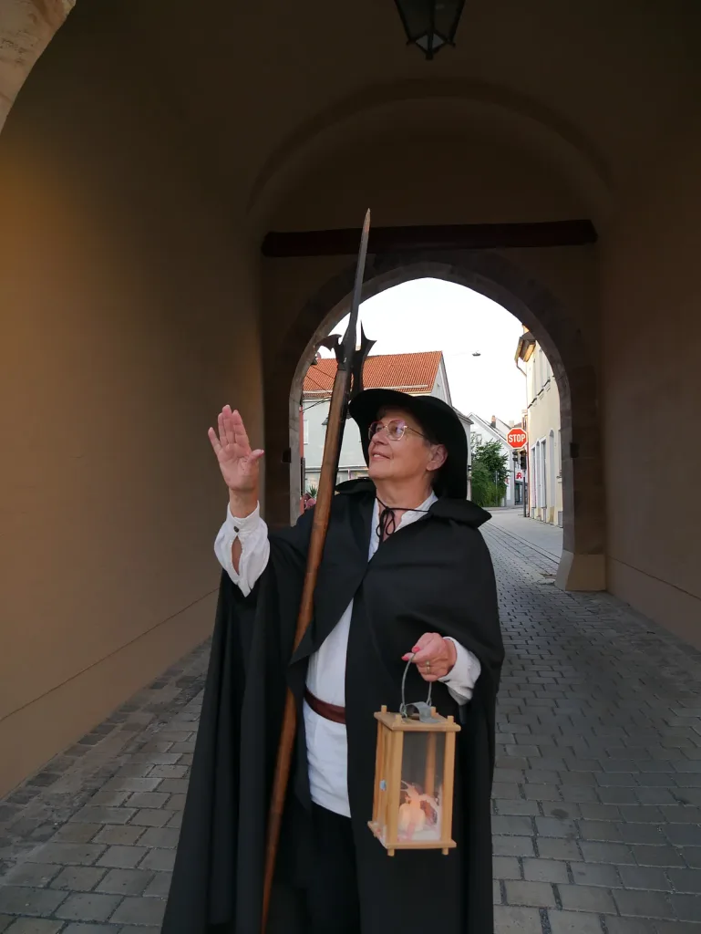 Nachtwächterführung (Quelle: Tourismusverband Fränkisches Seenland)