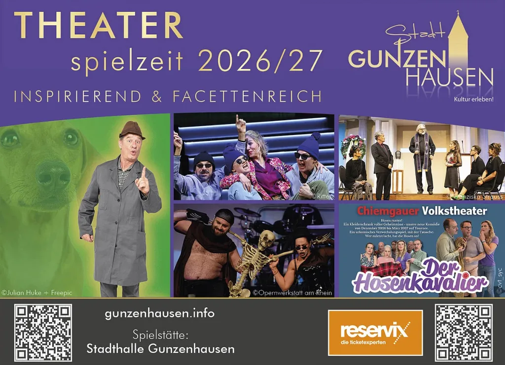 WunschABO 2026/2027 - 50 Jahre Theater-Spielzeit (Quelle: Tourismusverband Fränkisches Seenland)