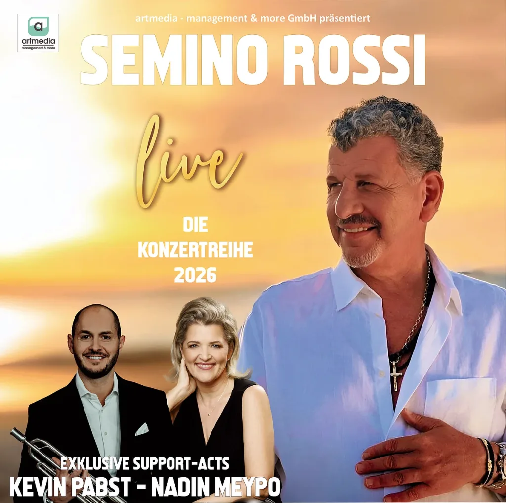 Semino Rossi - live 2026 (Quelle: Tourismusverband Fränkisches Seenland)