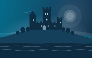 Illustration im MeinSeenland-Stil: Burg / Schloss