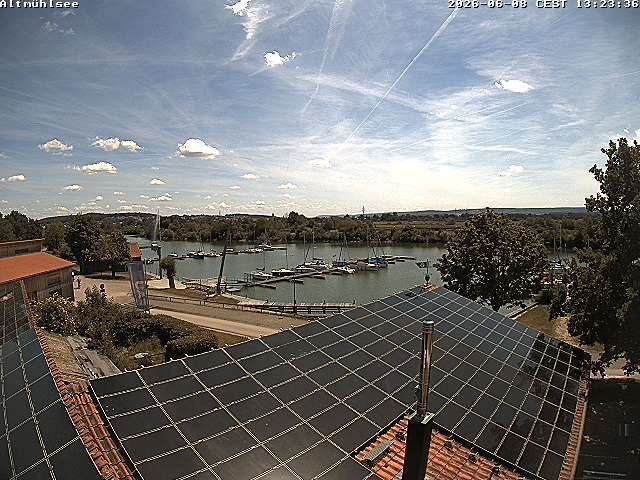 Live-Webcam: Altmühlsee Schlungenhof Hafen