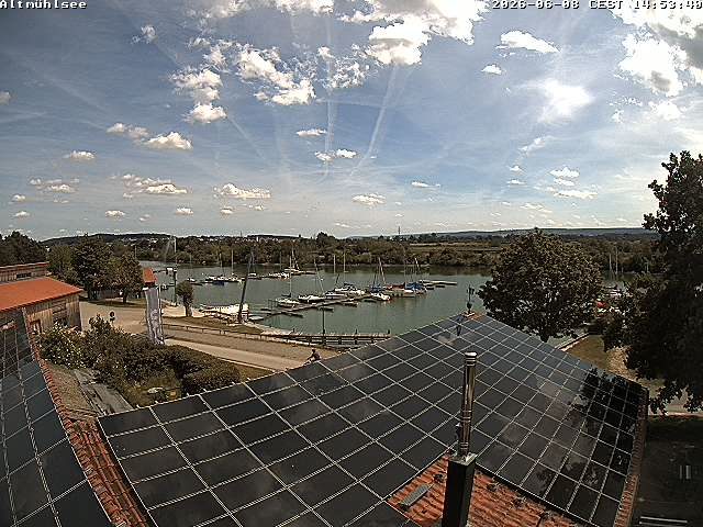 Live-Webcam: Altmühlsee Schlungenhof Hafen