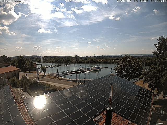 Live-Webcam: Altmühlsee Schlungenhof Hafen
