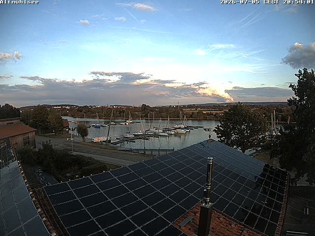 Live-Webcam: Altmühlsee Schlungenhof Hafen