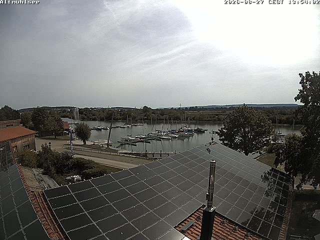 Live-Webcam: Altmühlsee Schlungenhof Hafen