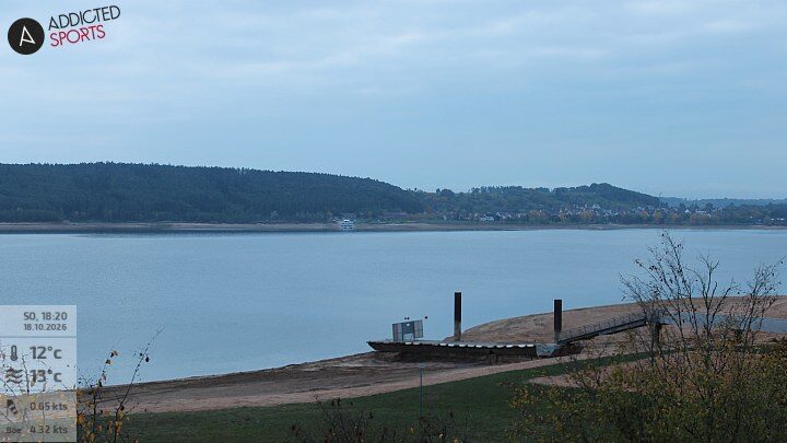 Blick über den Großen Brombachsee bei Allmannsdorf.