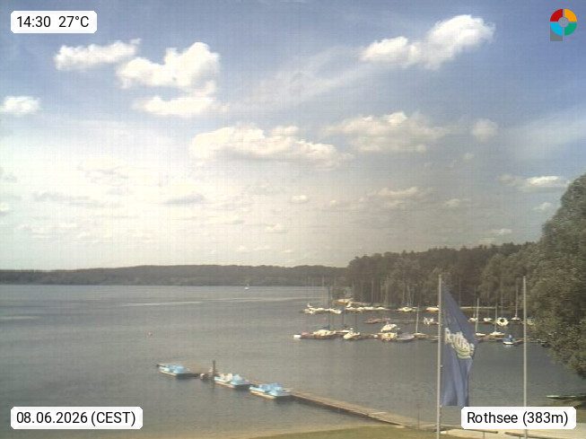 Live-Webcam: Rothsee Seezentrum Heuberg