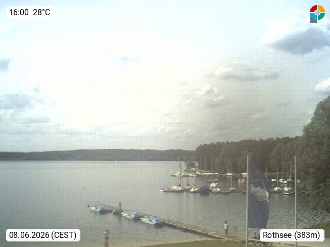 Live-Webcam: Rothsee Seezentrum Heuberg
