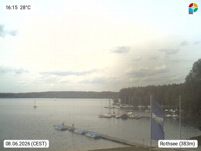 Live-Webcam: Rothsee Seezentrum Heuberg
