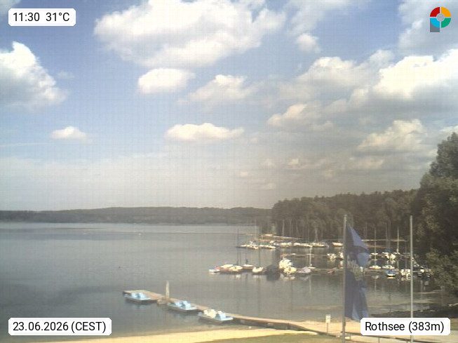 Live-Webcam: Rothsee Seezentrum Heuberg