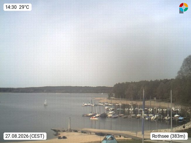 Live-Webcam: Rothsee Seezentrum Heuberg