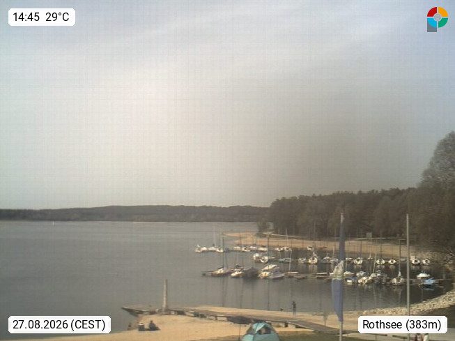 Live-Webcam: Rothsee Seezentrum Heuberg