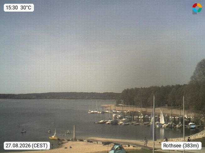 Live-Webcam: Rothsee Seezentrum Heuberg