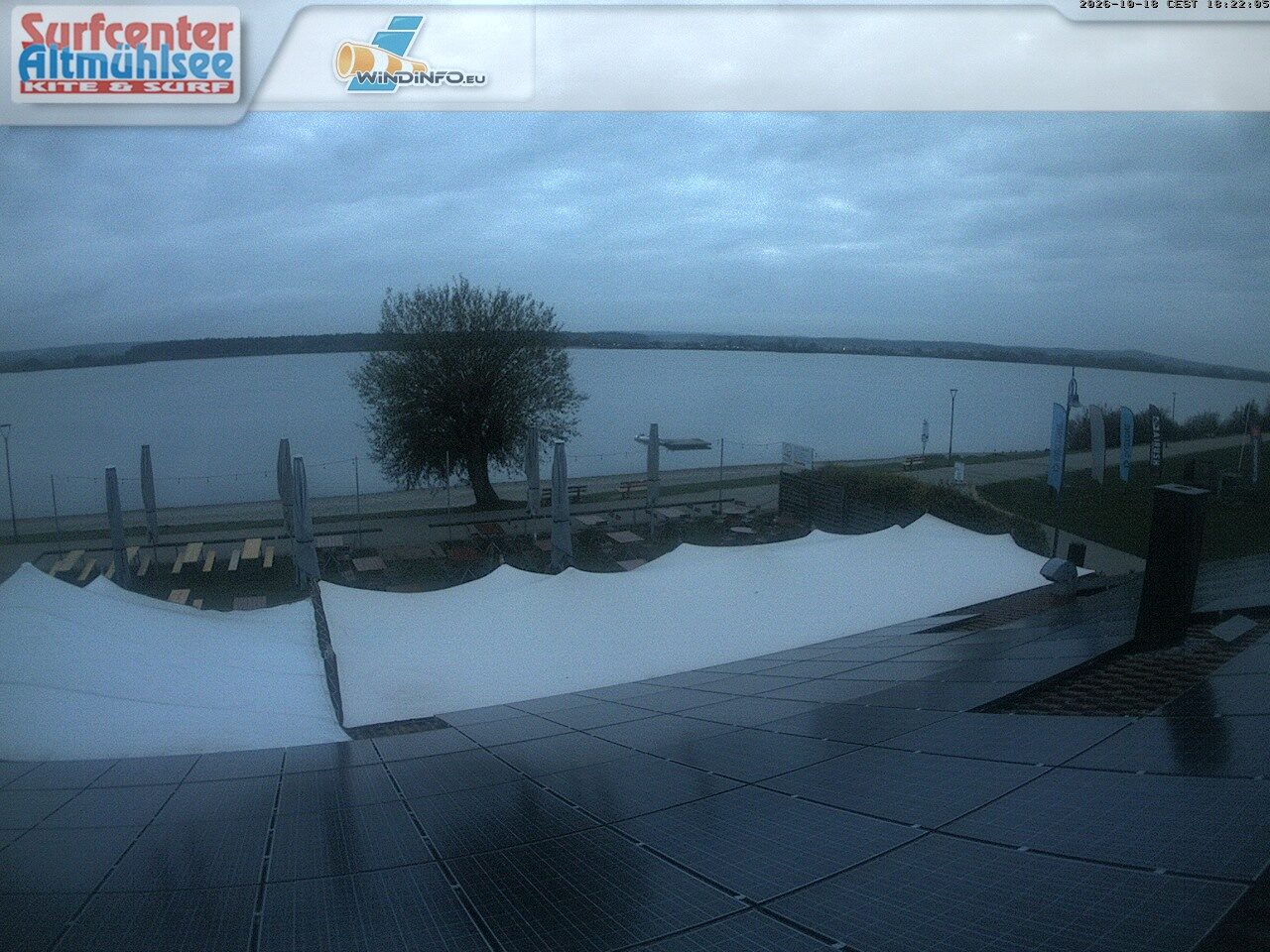 Webcam des Surfcenters am Altmühlsee.
