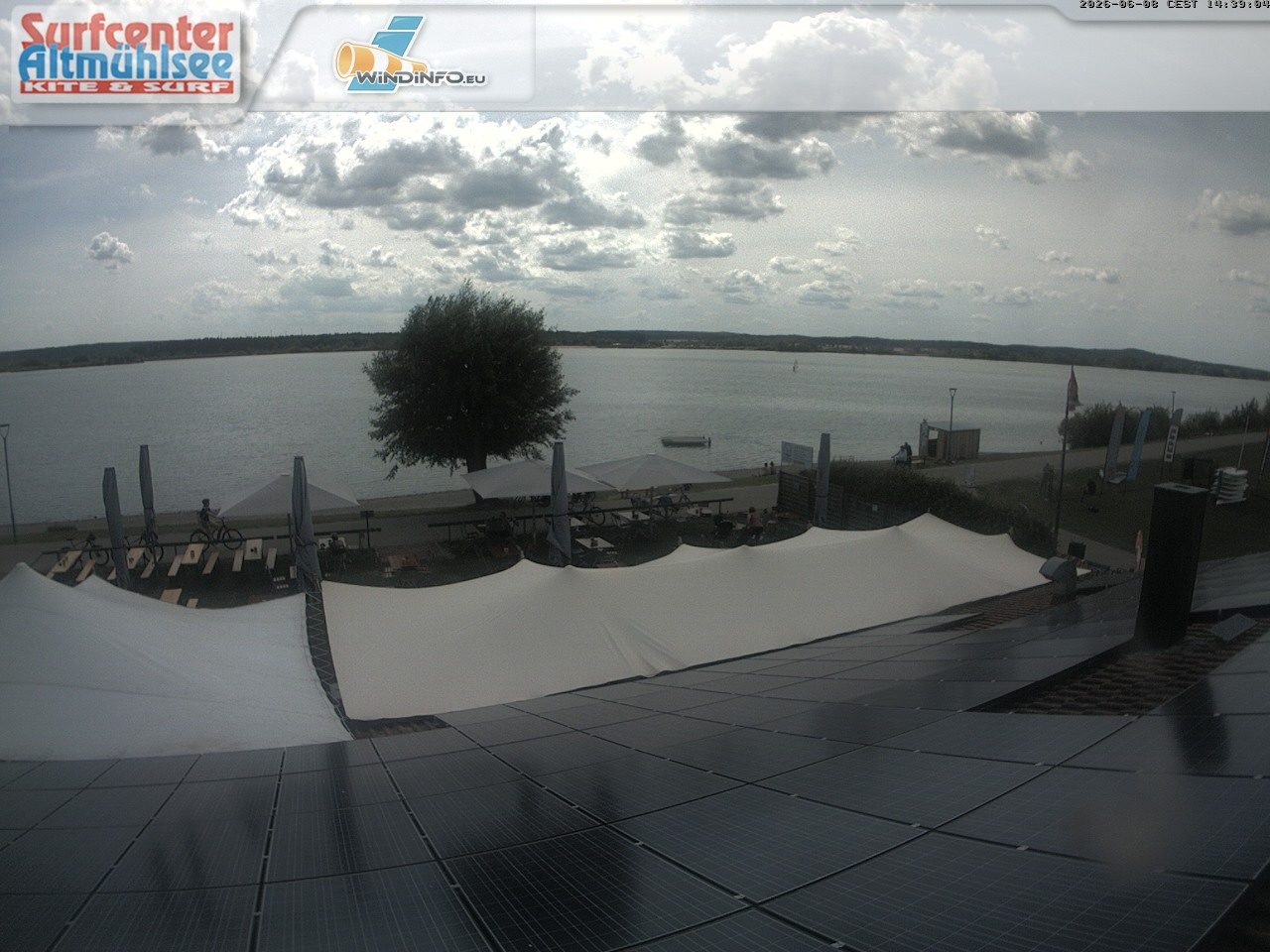 Live-Webcam: Surfcenter Altmühlsee