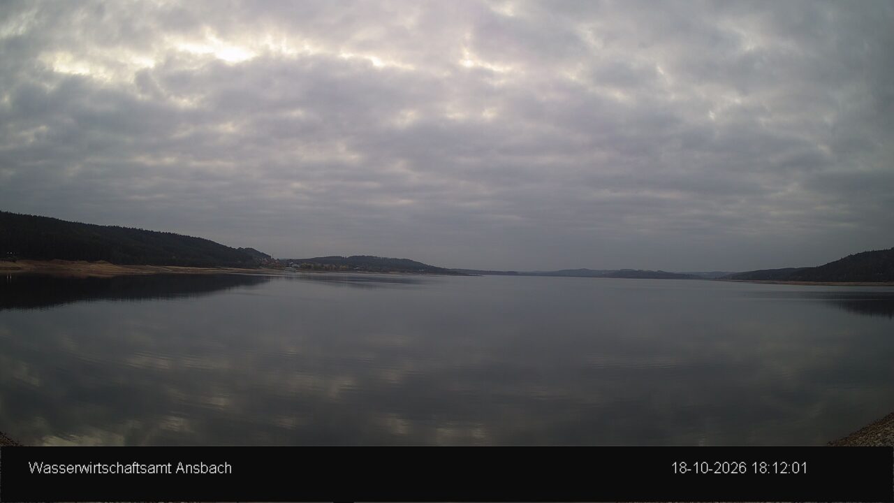 Webcam des Wasserwirtschaftsamts Ansbach an der Überleitung Donau-Main.