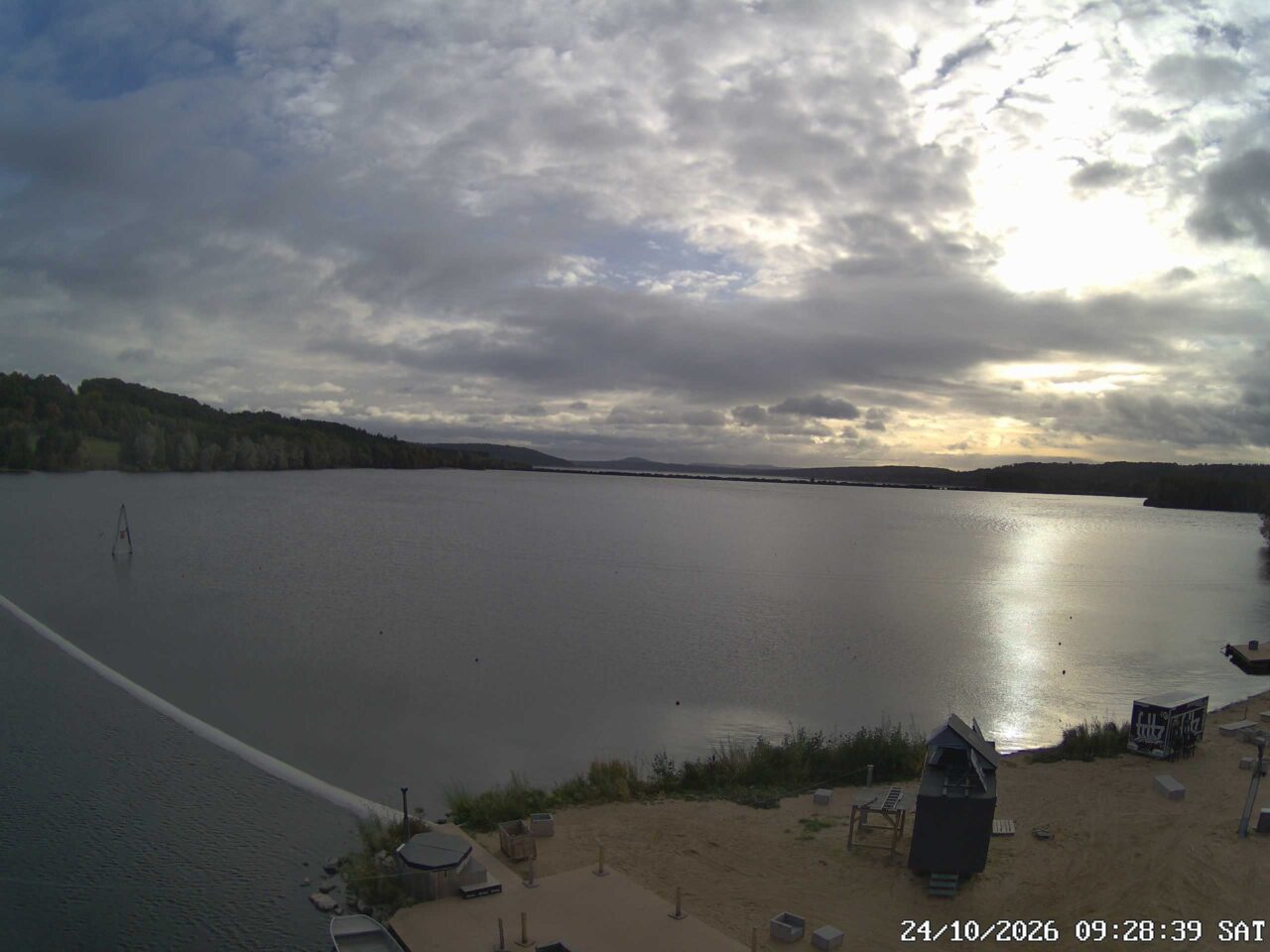 Webcam Wakepark Brombachsee Absberg, Bild von 09:29 Uhr