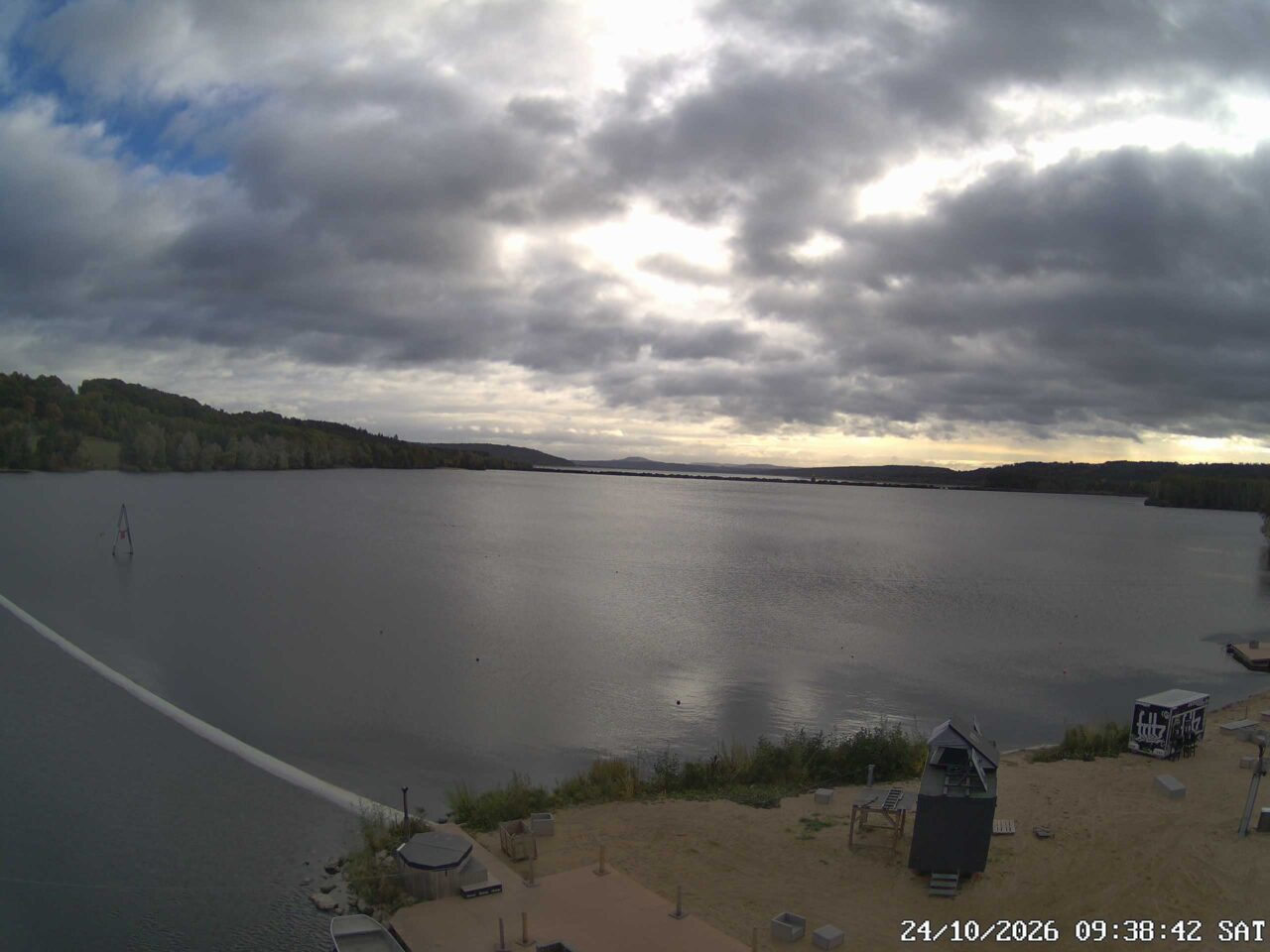 Webcam Wakepark Brombachsee Absberg, Bild von 09:39 Uhr