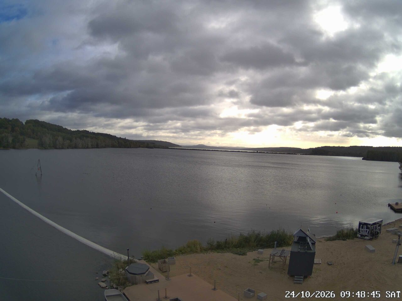 Webcam Wakepark Brombachsee Absberg, Bild von 09:49 Uhr