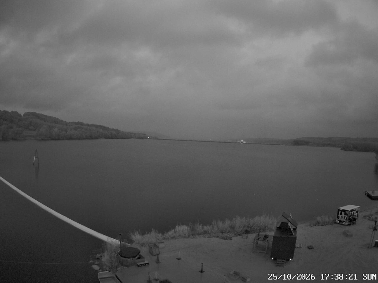 Webcam des Wakeparks Brombachsee an der Badehalbinsel Absberg (Kleiner Brombachsee).