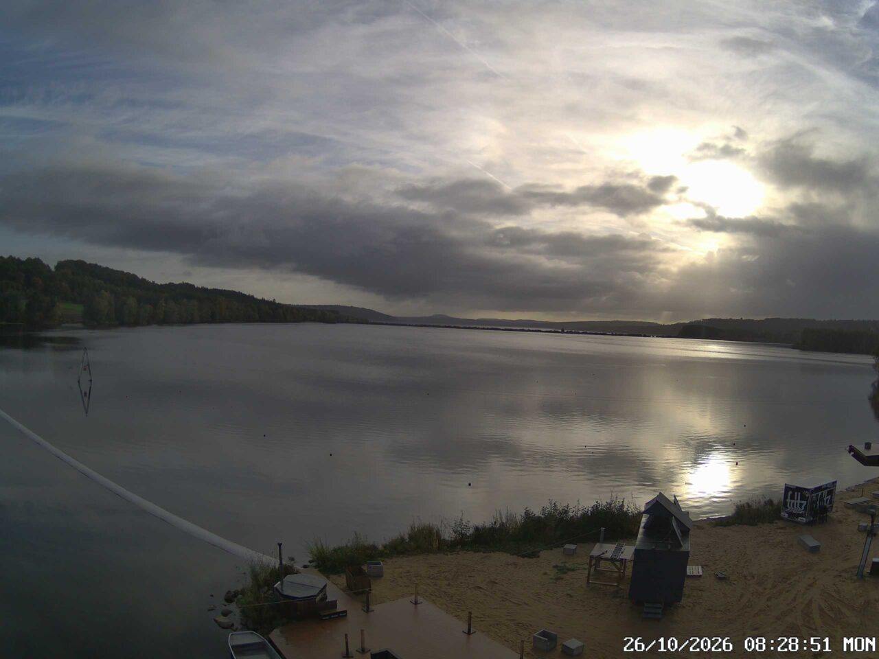 Webcam Wakepark Brombachsee Absberg, Bild von 08:29 Uhr
