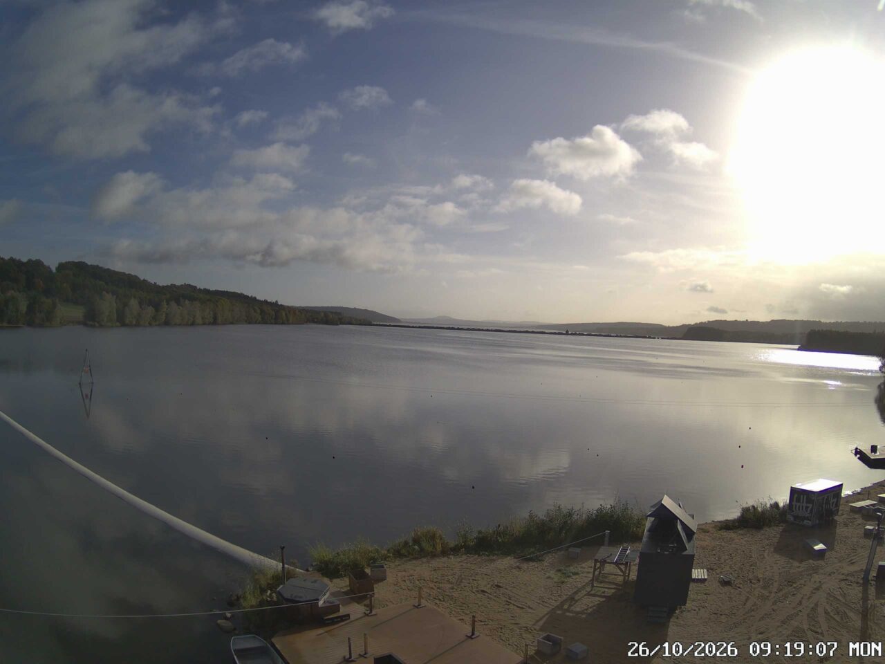 Webcam Wakepark Brombachsee Absberg, Bild von 09:19 Uhr